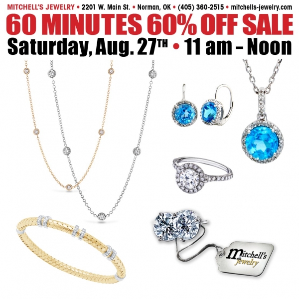 60 MINUTES 60% OFF happens this Saturday!
